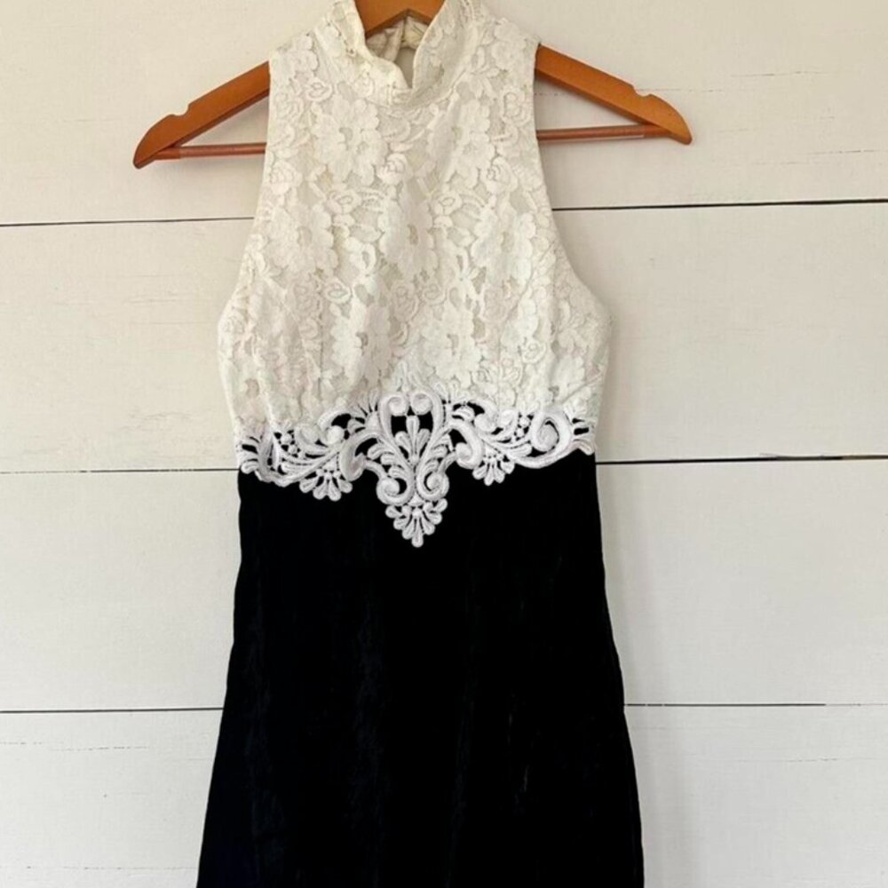 Vintage Scott McClintock Ivory Lace Dress Size Large